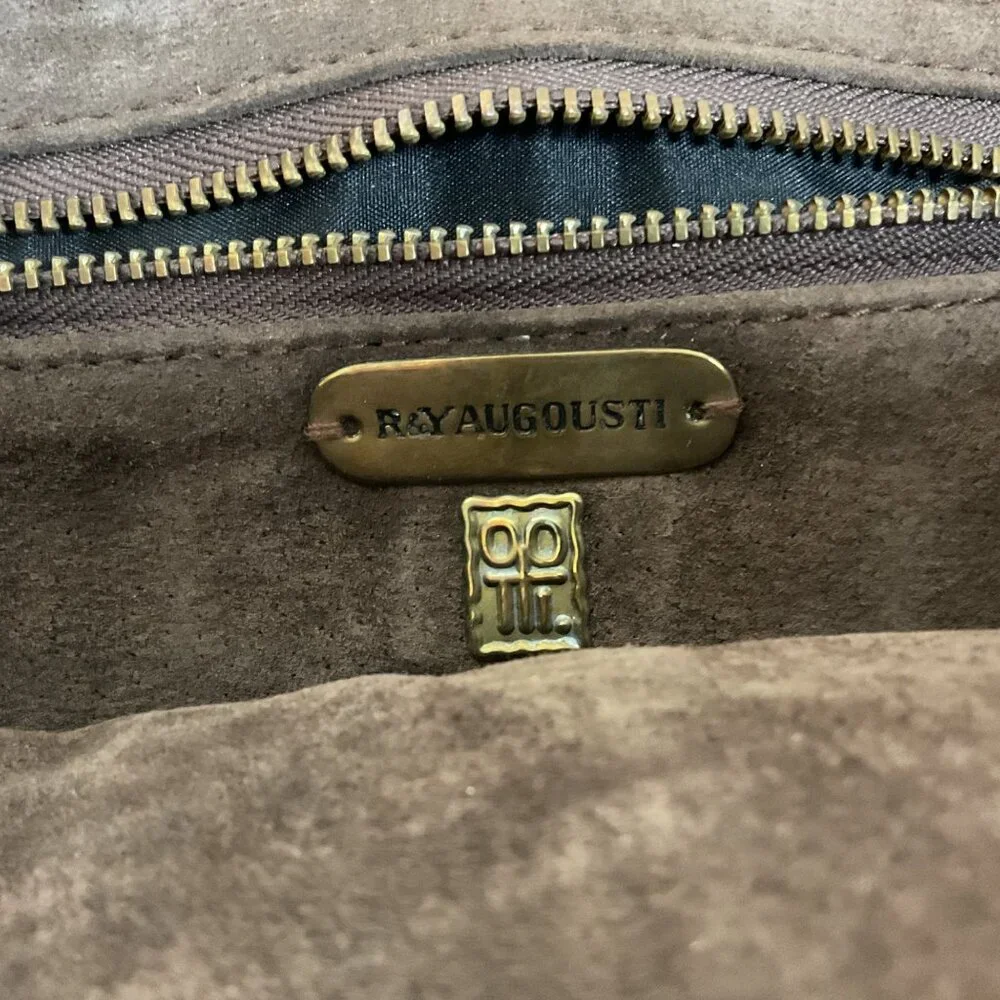 Vintage R&Y Augousti Genuine Snakeskin Clutch Stringray Closure Unique Classy - Picture 6 of 6